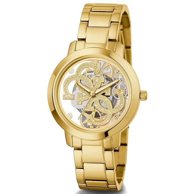 Guess Clear Gold Dial Women Analog Watch GW0300L2