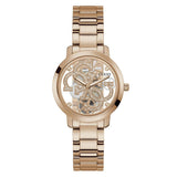 Guess QUATTRO CLEAR Women Round Rose Gold Tone Dial Analog Watch GW0300L3