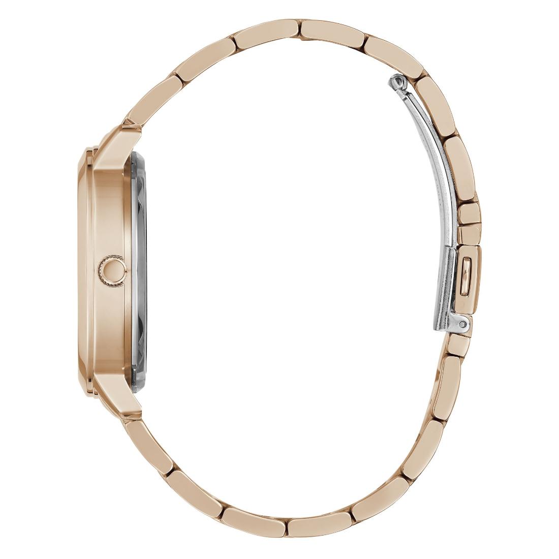 Guess QUATTRO CLEAR Women Round Rose Gold Tone Dial Analog Watch GW0300L3