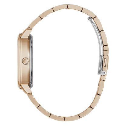 GUESS QUATTRO CLEAR Women Round Rose Gold Tone Dial Analog Watch - GW0300L3