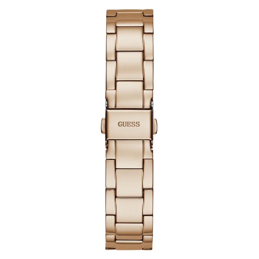 Guess QUATTRO CLEAR Women Round Rose Gold Tone Dial Analog Watch GW0300L3