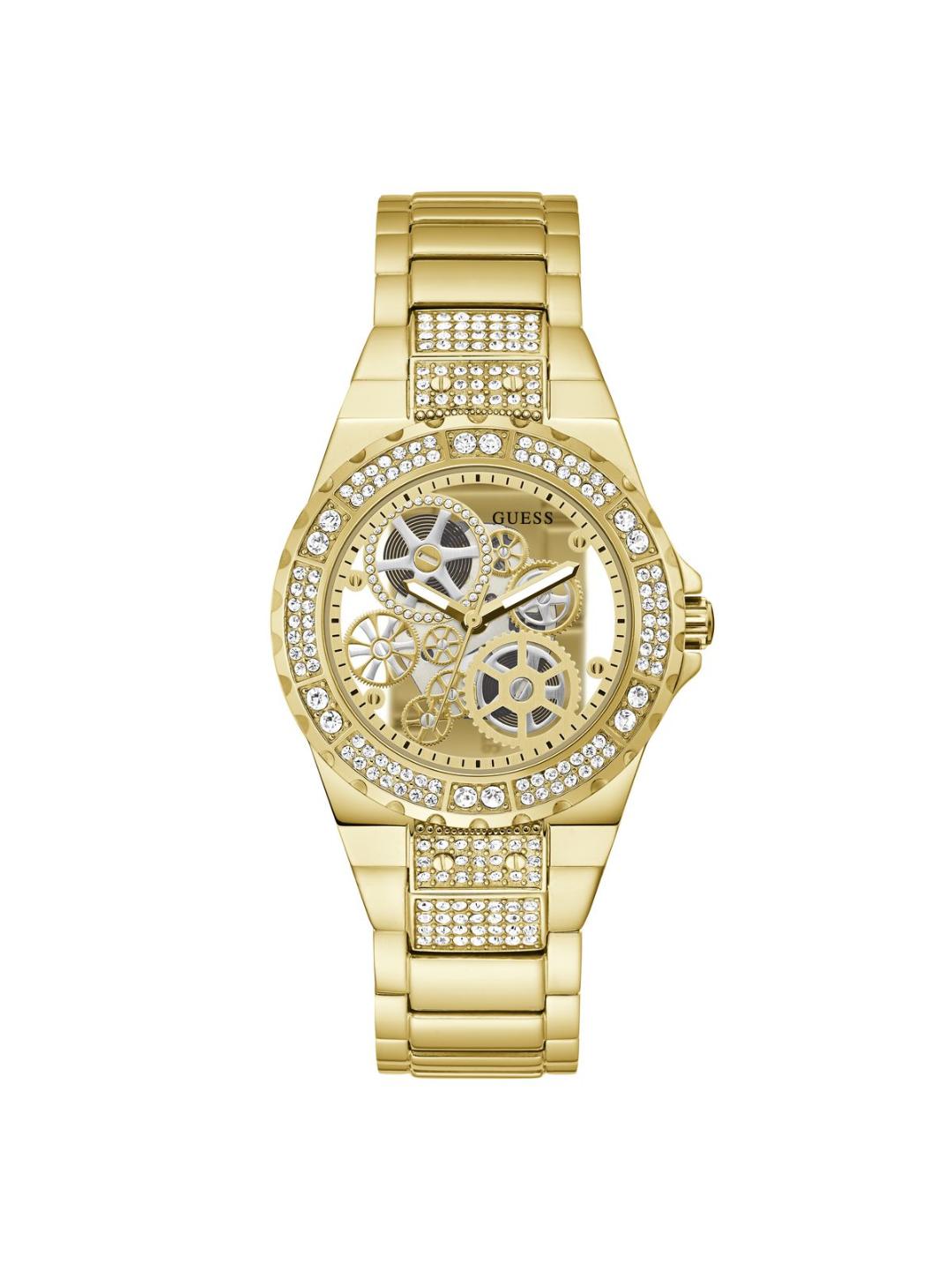 Guess Champagne Dial Women Analog Watch GW0302L2