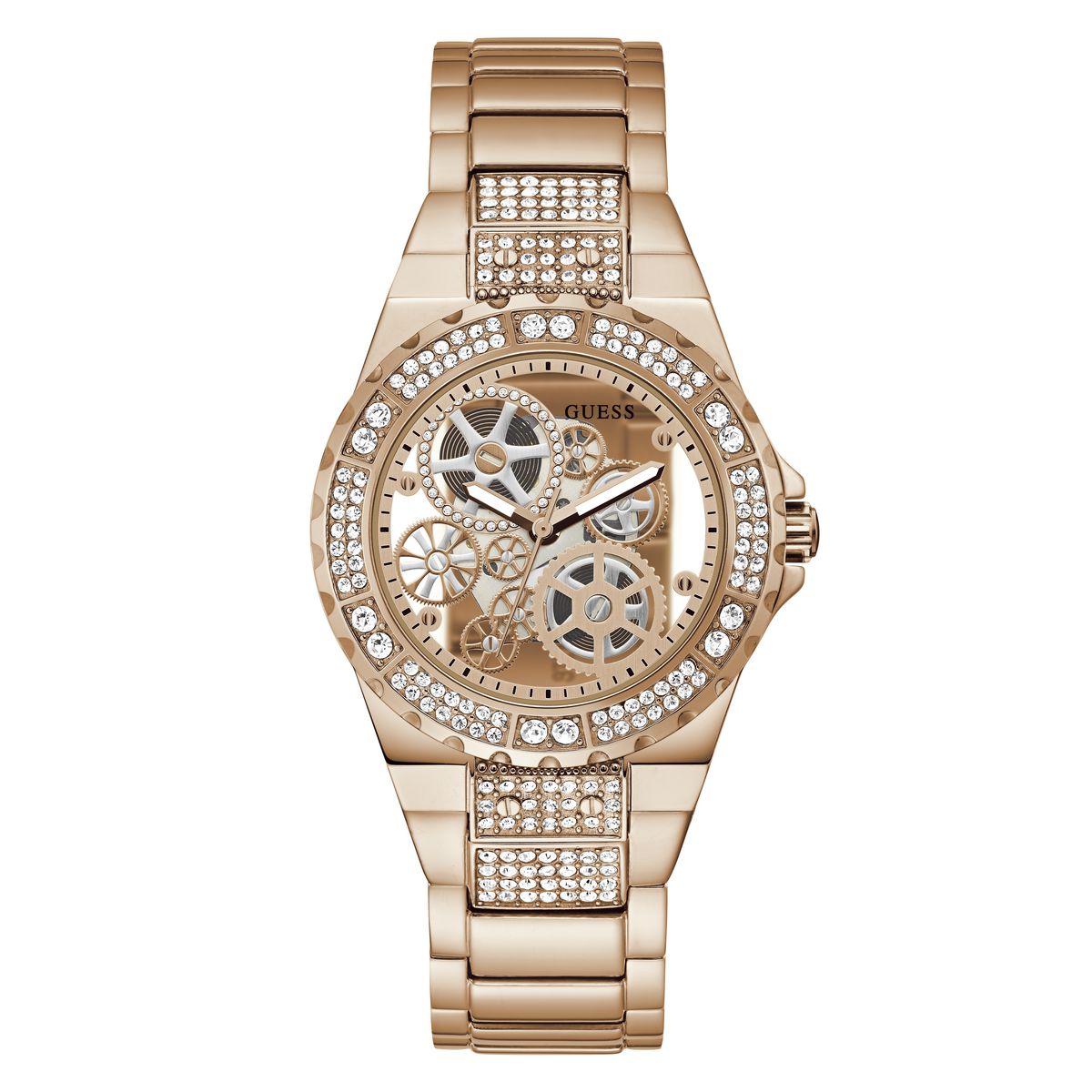Guess Rose Gold Dial Women Analog Watch GW0302L4