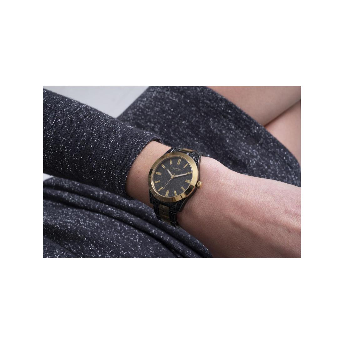 Guess Women 40 mm Size Black Dial Round Analog Watch GW0303L1