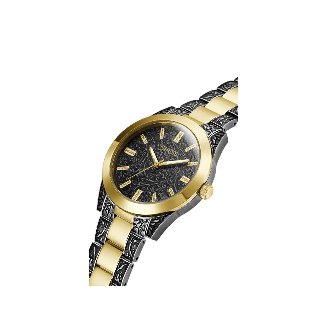 Guess Women 40 mm Size Black Dial Round Analog Watch GW0303L1