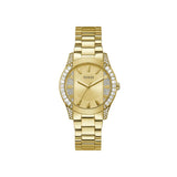 Guess Women 39 mm Size Champagne Dial Round Analog Watch GW0305L3