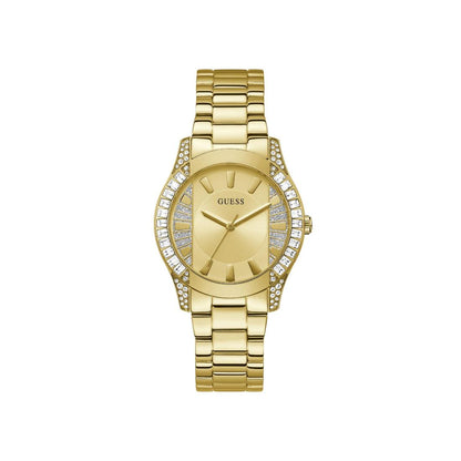 Guess Women 39 mm Size Champagne Dial Round Analog Watch - GW0305L3