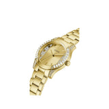 Guess Women 39 mm Size Champagne Dial Round Analog Watch GW0305L3