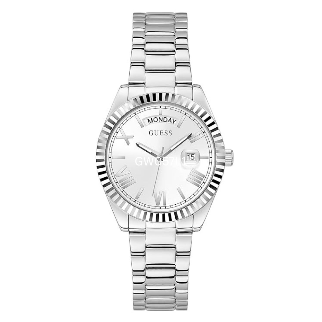 Guess Women 36 mm Quartz Analog Silver Dial Stainless Steel Strap Watch GW0308L1