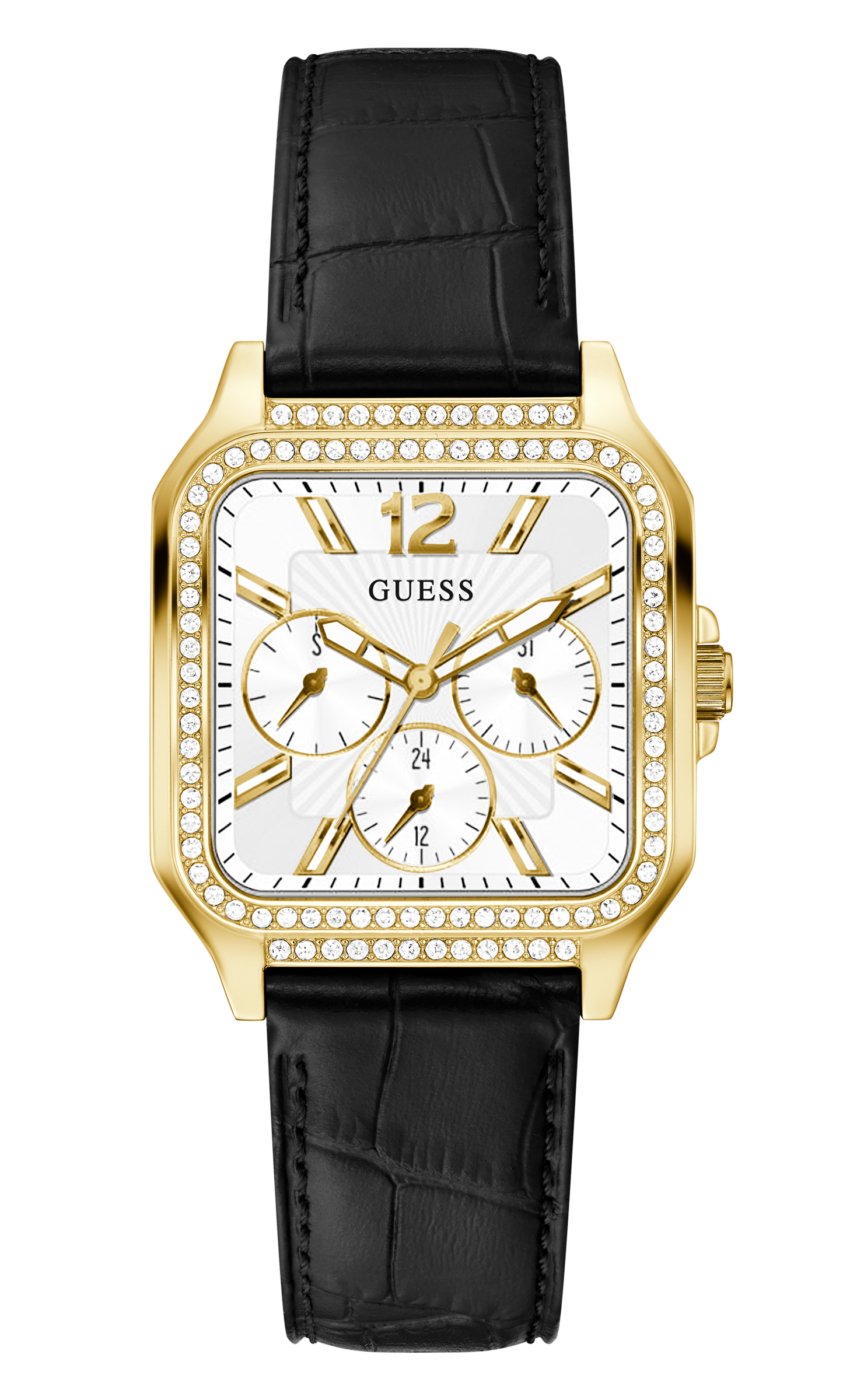 Guess 35 mm Ladies Gold Multi function Watch GW0309L2