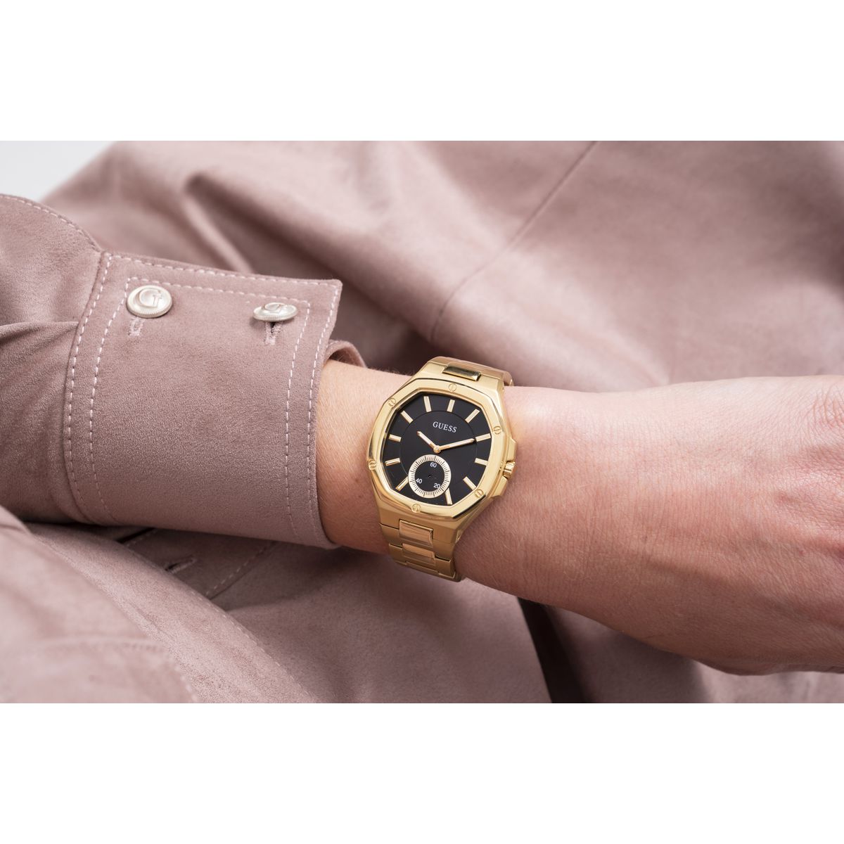 Guess Black Dial Women Analog Watch GW0310L2