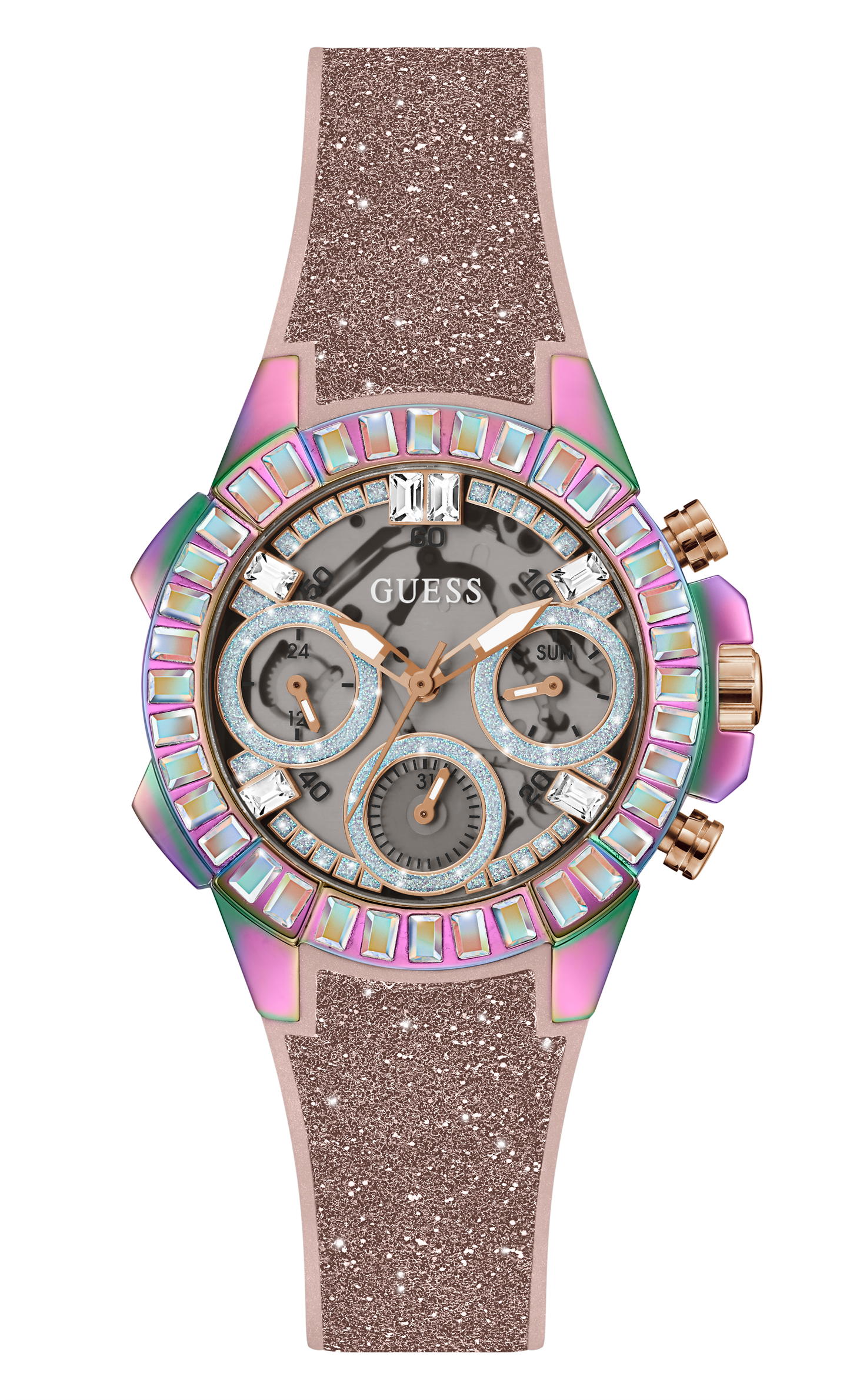 Guess Women Clear Dial Analog Watch - GW0313L4