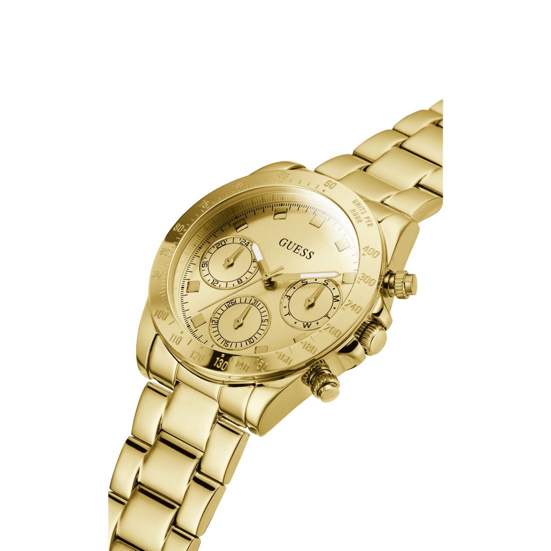 Guess Sport 38 mm Size Gold Dial Women Chronograph Watch - GW0314L2