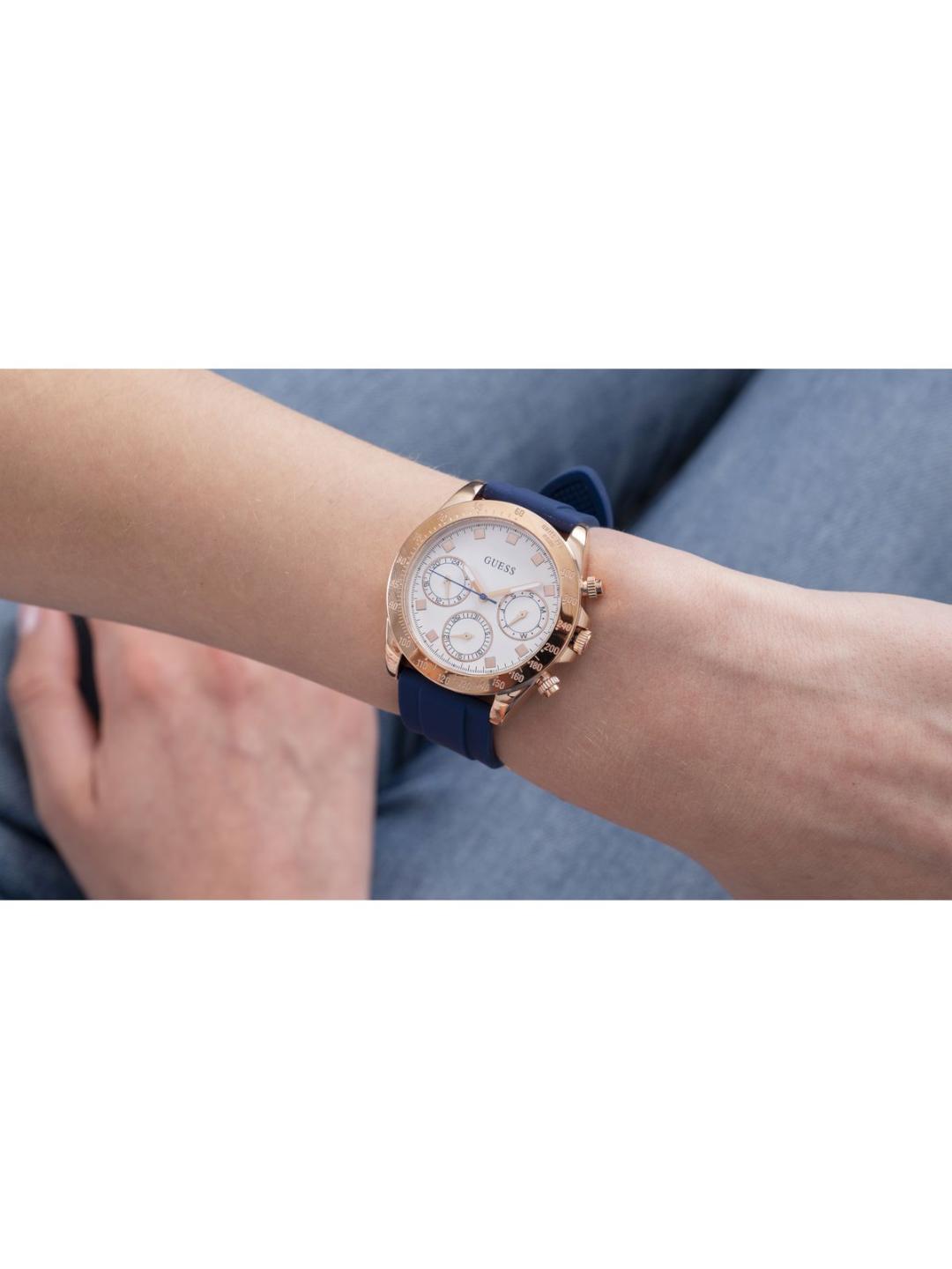 Guess Sport Women 38 mm White Dial Chrono Watch GW0315L2
