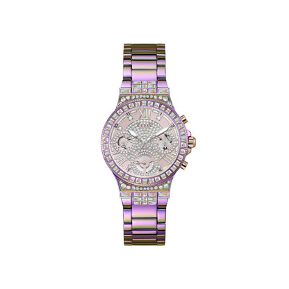 Guess Women 36 mm Size Pink Dial Round Analog Watch - GW0320L4