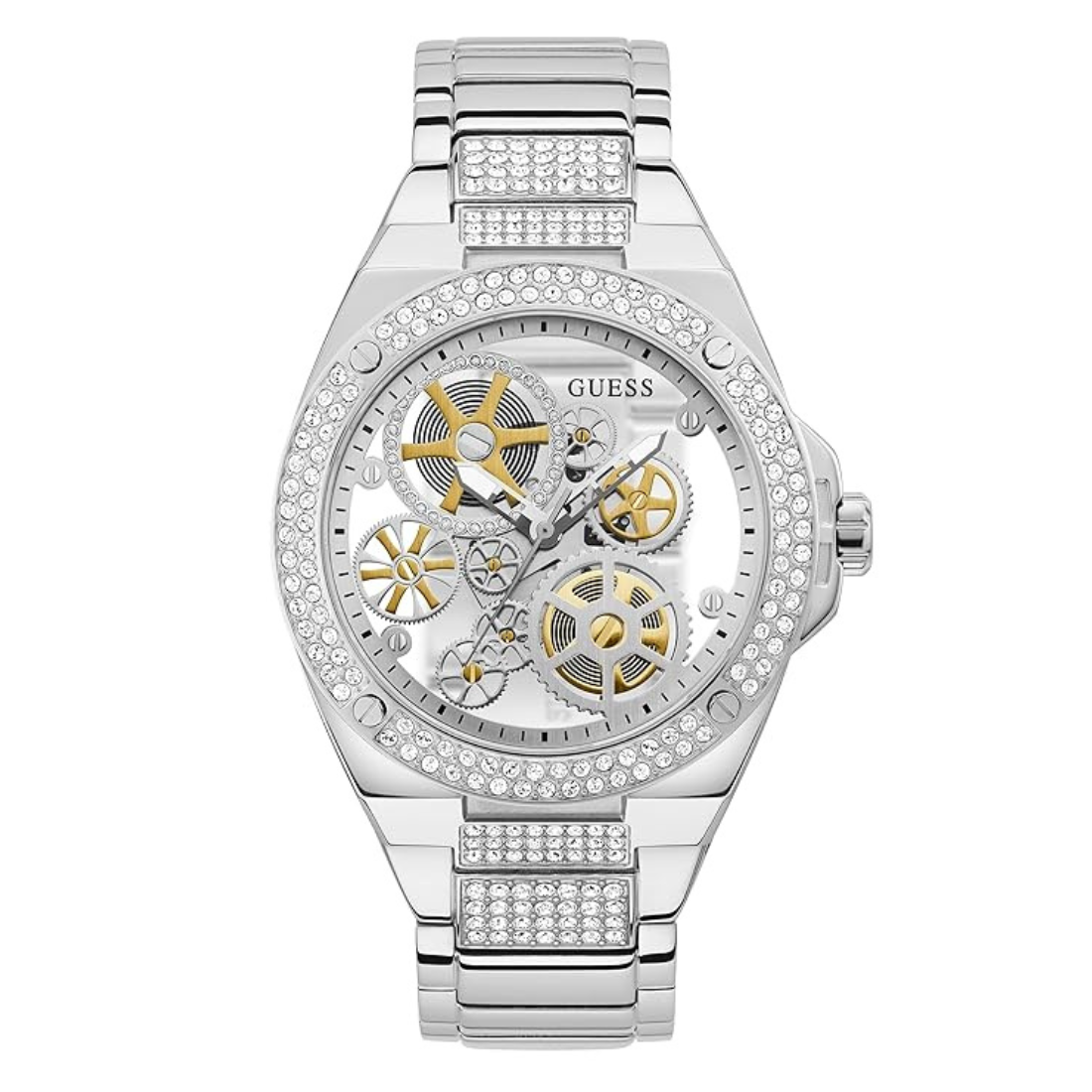 Guess Trend 45 mm Silver Dial Men Analog Watch GW0323G1