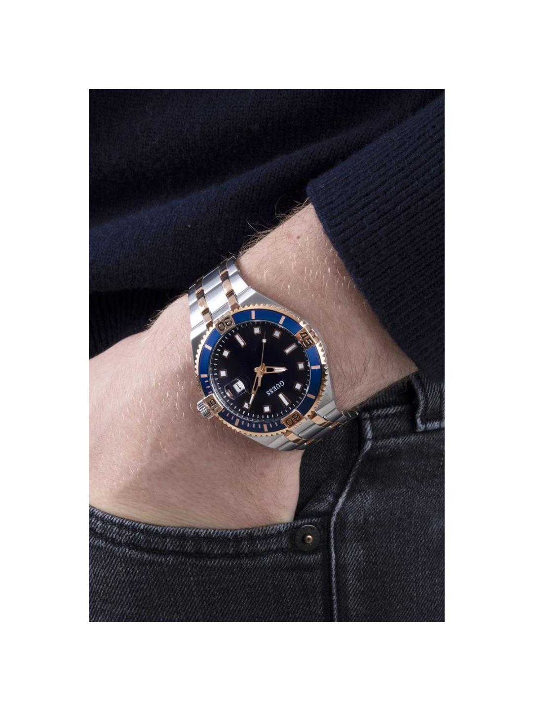 Guess Sport Men 45 mm Blue Dial Analog Watch GW0330G3