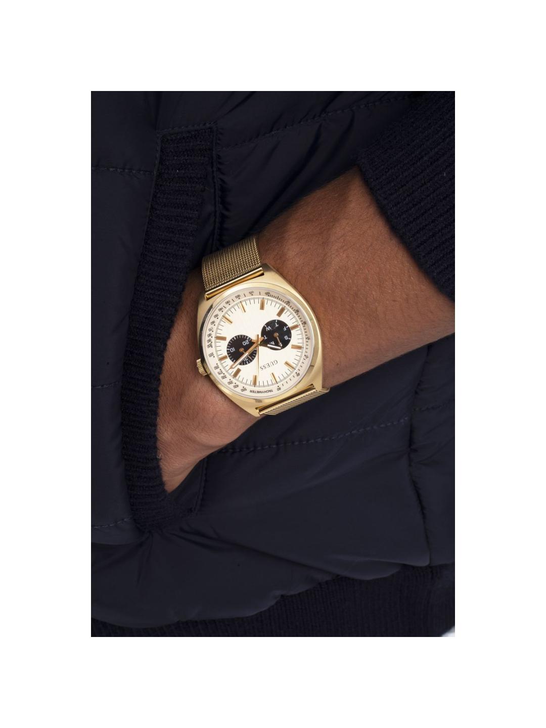 Guess Dress Men 42 mm Gold Dial Analog Watch GW0336G2