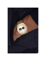 Guess Dress Men 42 mm Gold Dial Analog Watch GW0336G2