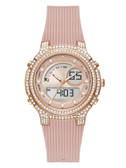 Guess Ladies Sport Rose Gold Watch - GW0339L2