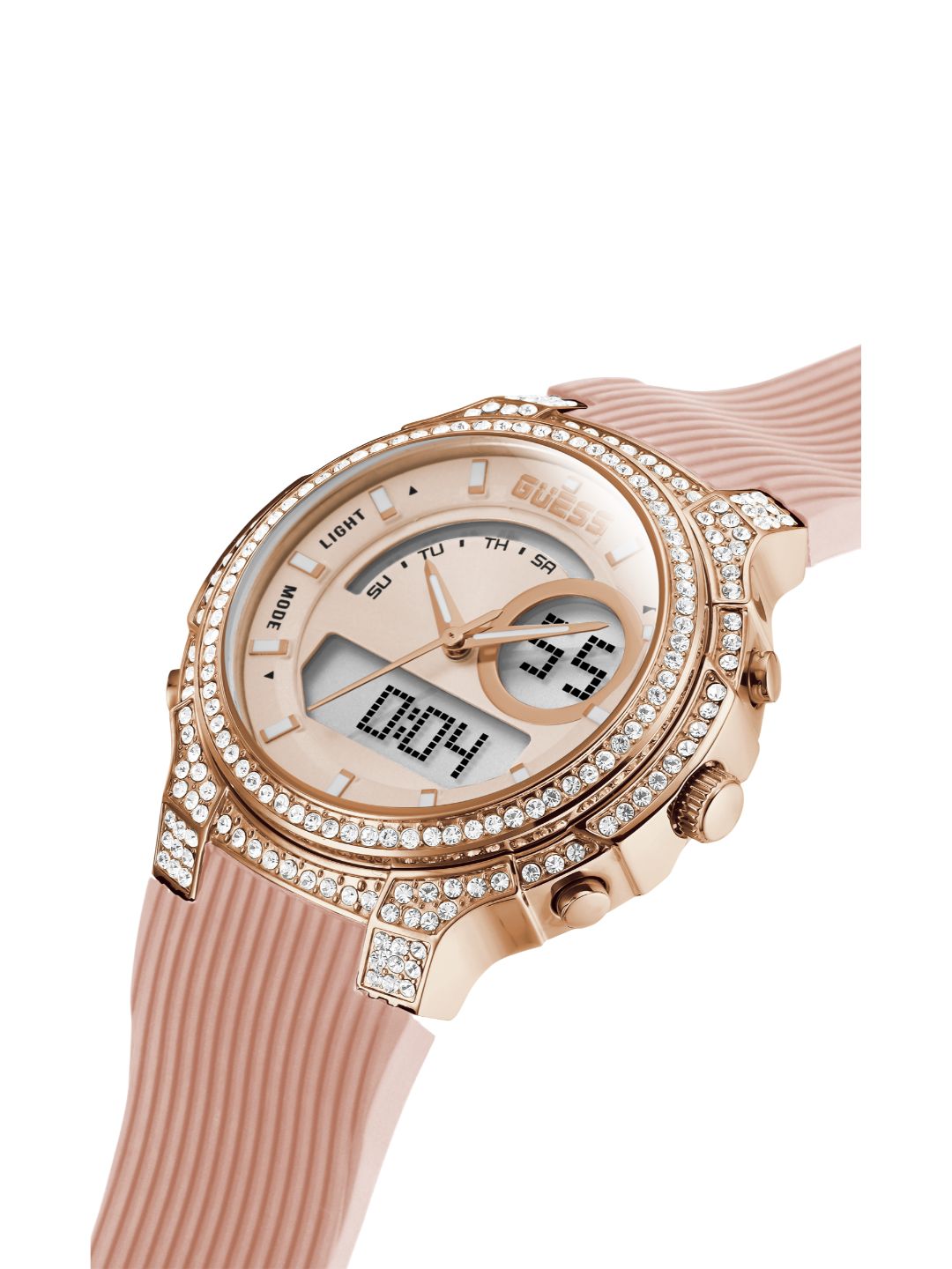Guess 40 mm Ladies Sport Rose Gold Watch GW0339L2