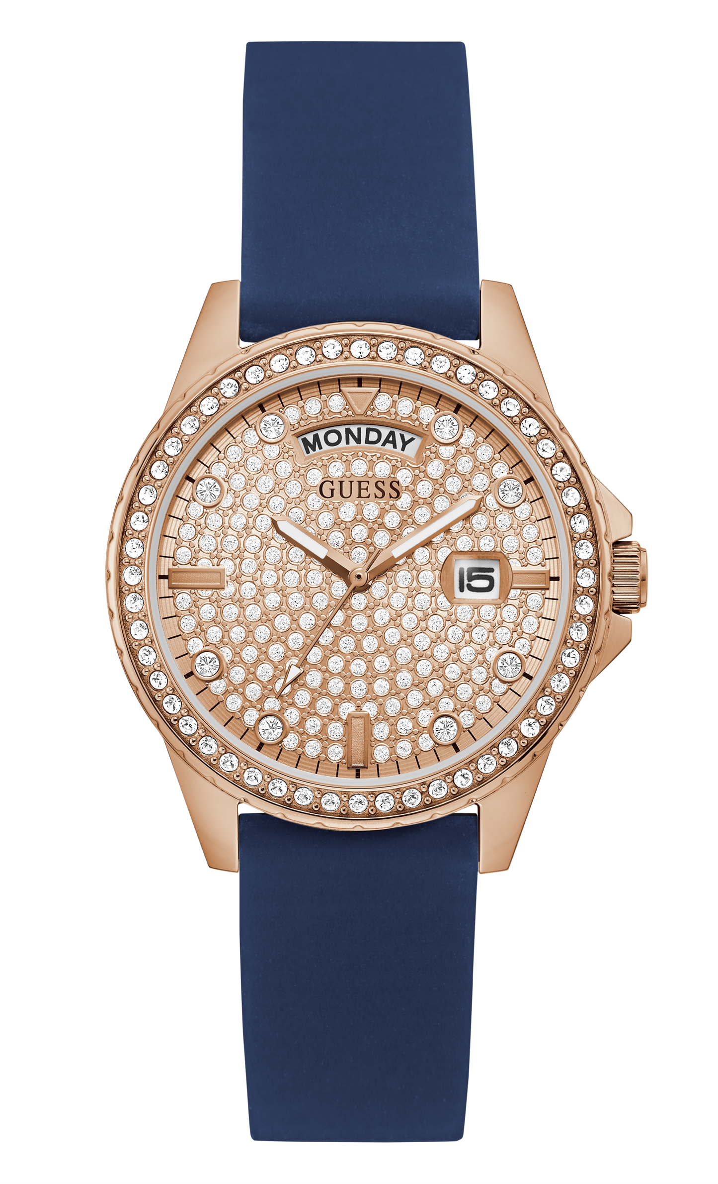 Guess Rose Gold Dial Women Watch - GW0358L1