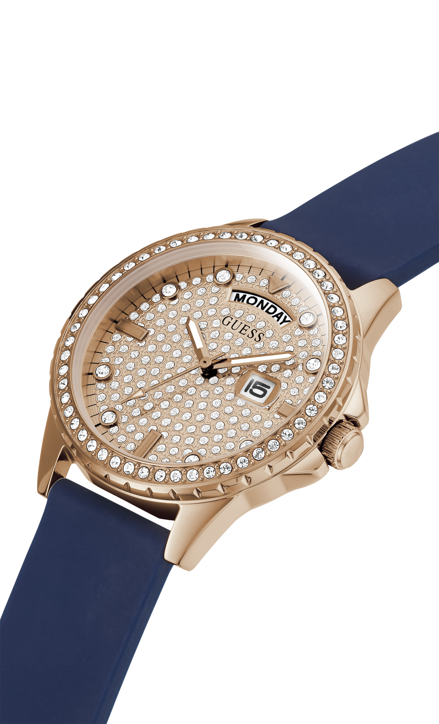 Guess Rose Gold Dial Women Watch GW0358L1