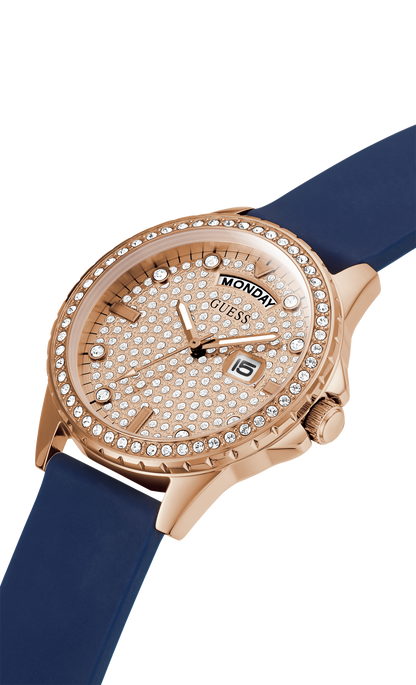 Guess Rose Gold Dial Women Watch - GW0358L1