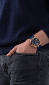 Guess Men 46 mm Quartz Multifunction Blue Dial Blue Silicone Strap Watch GW0363G2