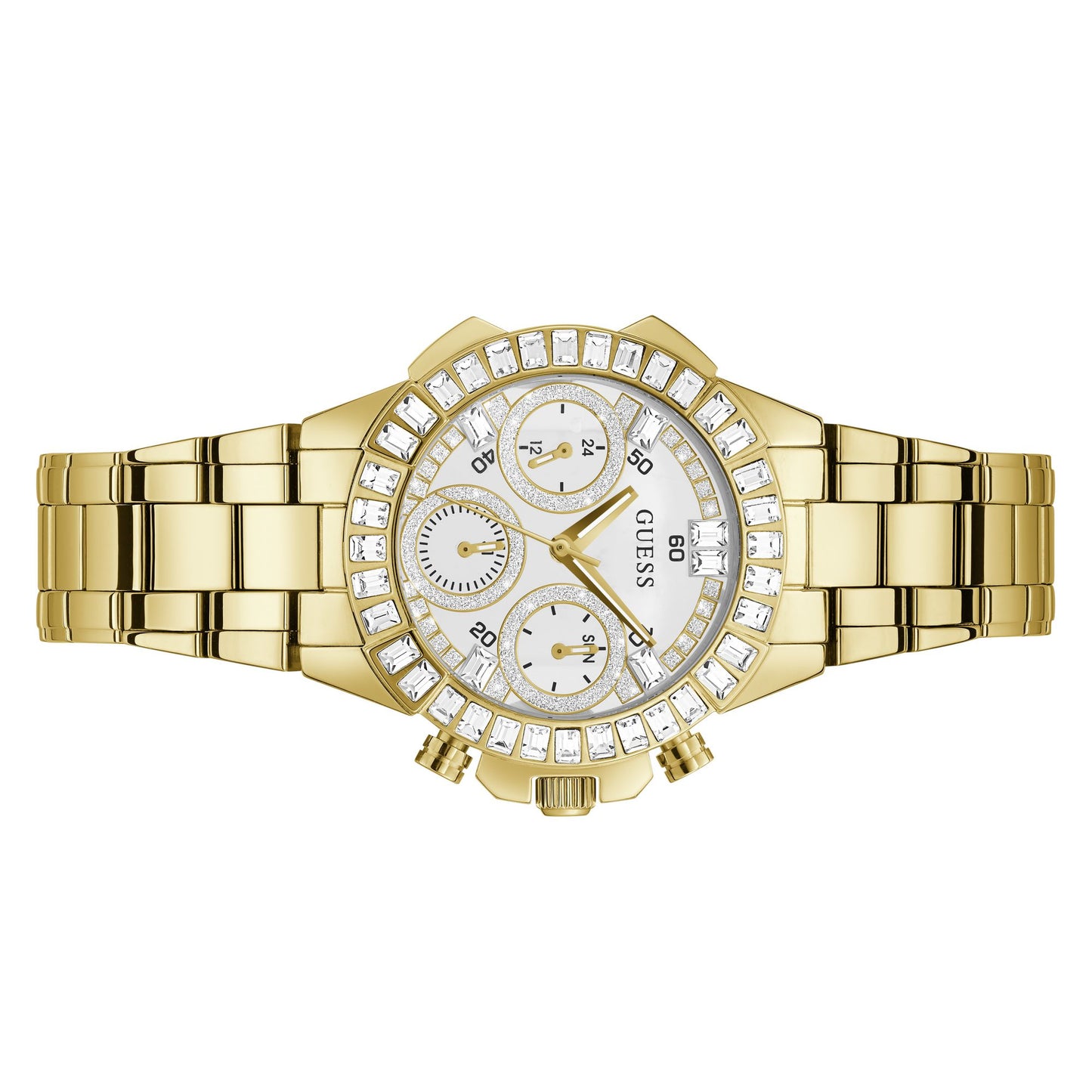 Guess Bombshell 36 mm Clear Dial Women Analog Watch- GW0366L2
