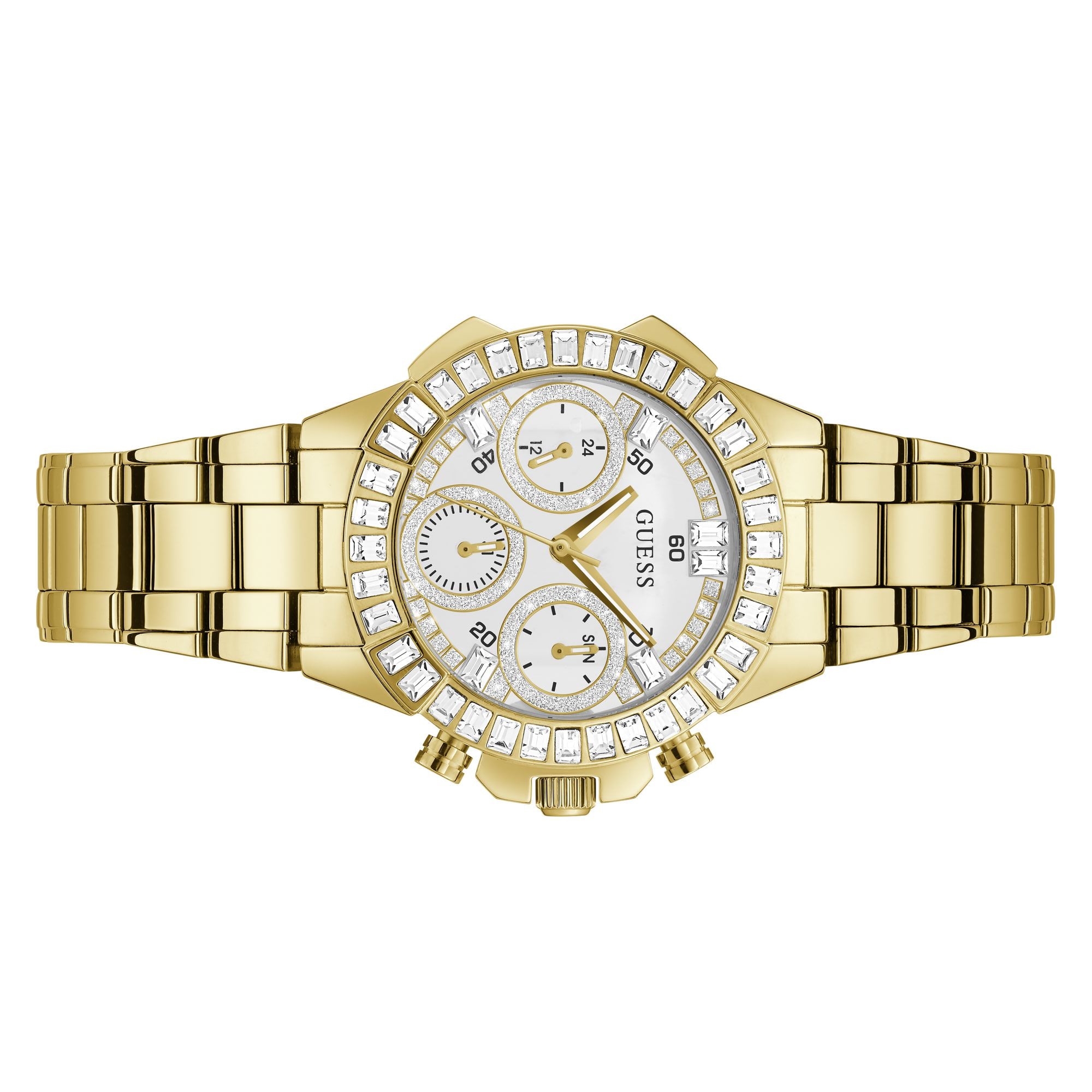 Guess Bombshell 36 mm Clear Dial Women Analog Watch GW0366L2