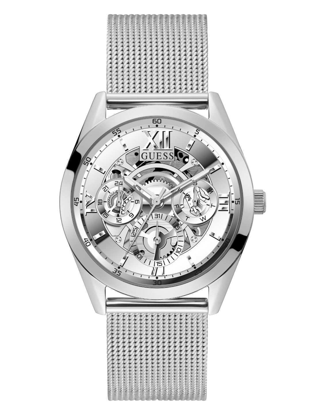 Guess 42 mm Men Silver Dial Analog Watch GW0368G1