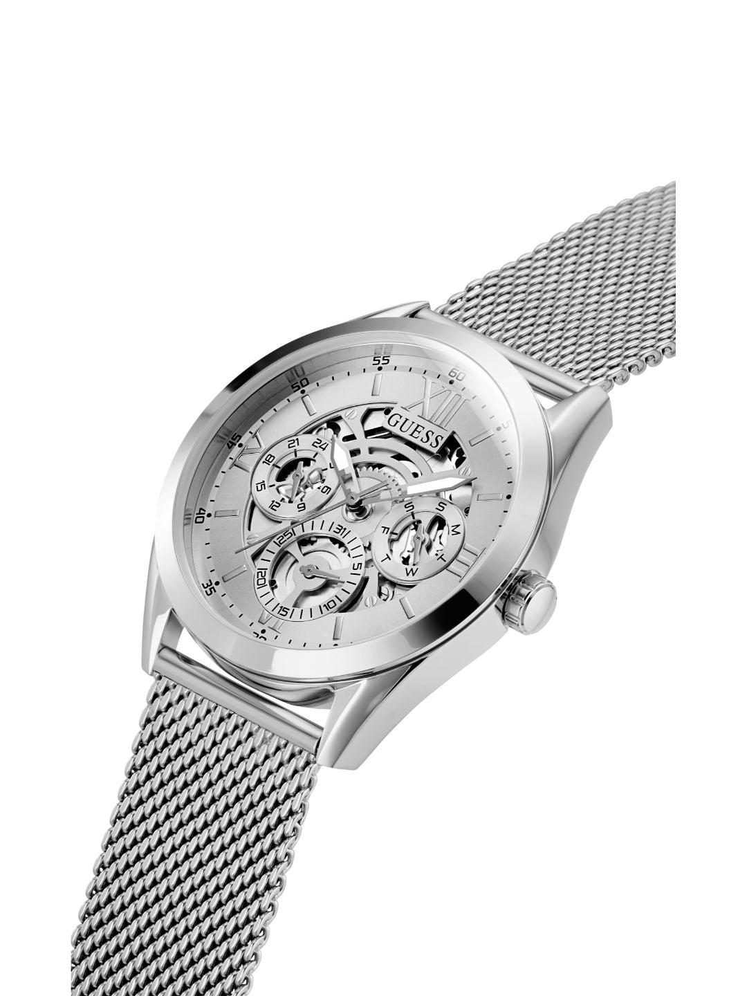 Guess 42 mm Men Silver Dial Analog Watch GW0368G1