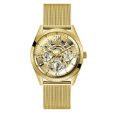 Guess Tailor 42 mm Size Gold Dial Men Analog Watch GW0368G2