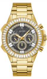 Guess 47 mm Mens Gold Multi function Watch GW0369G1