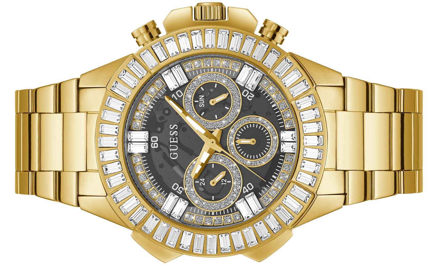 Guess Mens Gold Multi-function Watch - GW0369G1