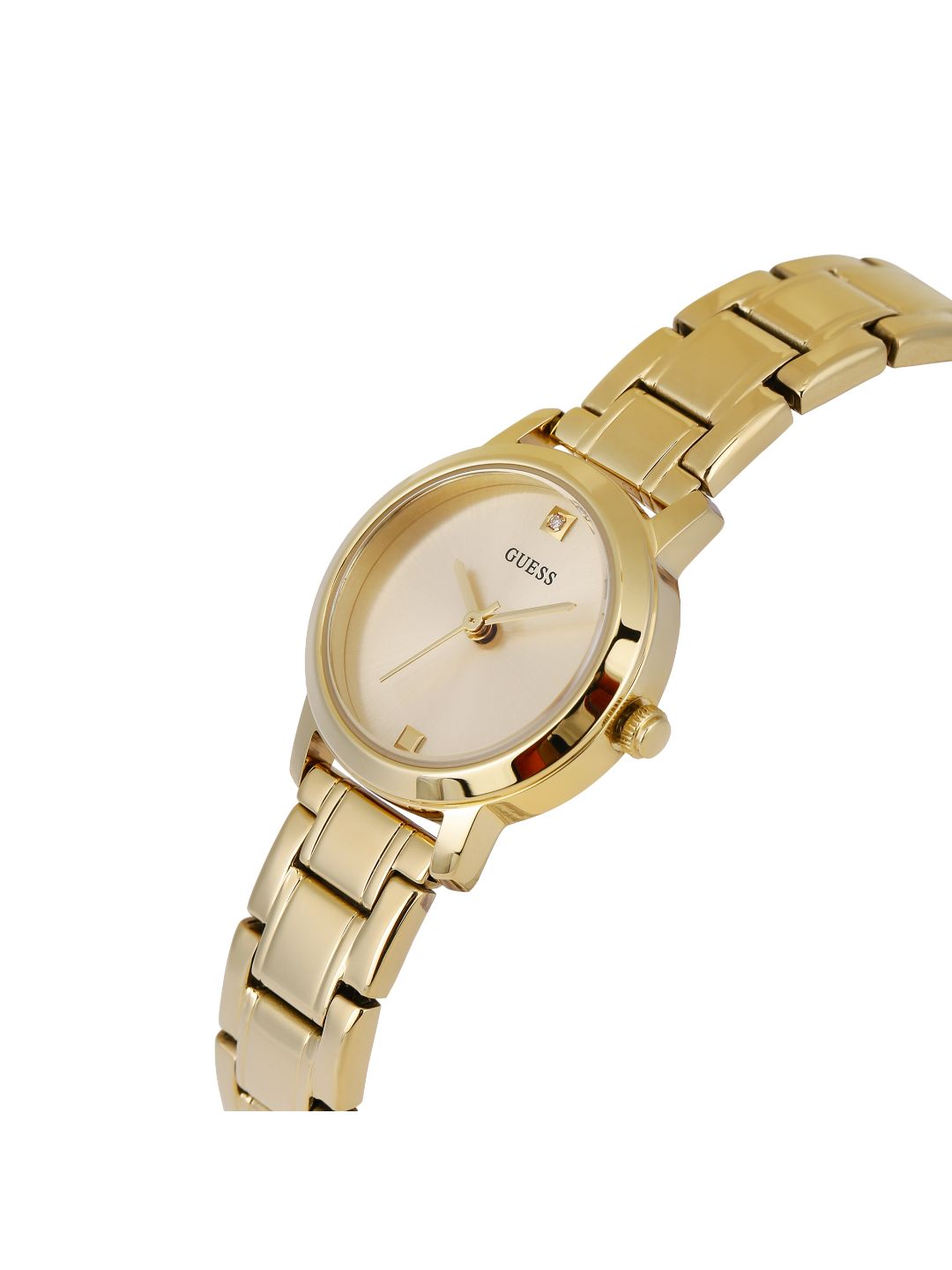 Guess 25 mm 3 hands Analog White Dial Women Watch GW0372L1