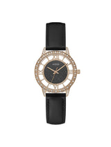 black dial women's watch