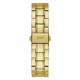 A gold-tone stainless steel link watch band with a polished finish and a rectangular clasp engraved with 'OSTS', shown against a plain white background.