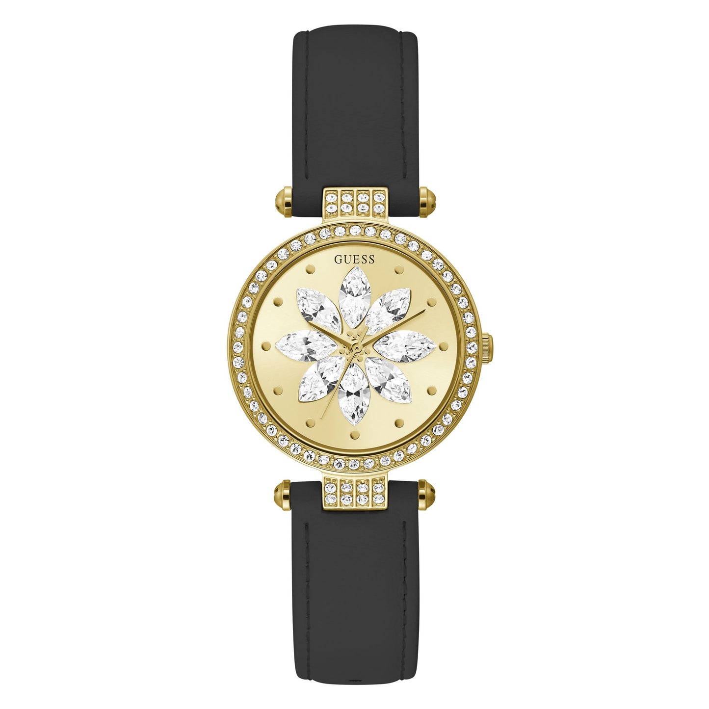 Guess GT Full Bloom 32 mm Gold Dial Women Analog Watch GW0382L2