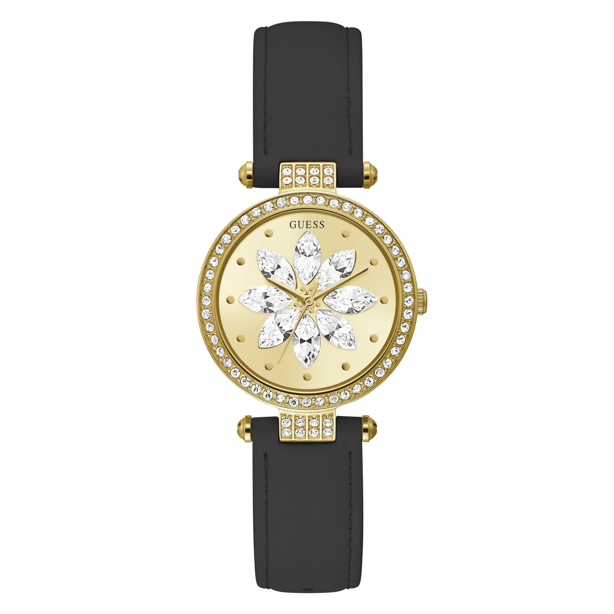 Guess GT Full Bloom 32 mm Gold Dial Women Analog Watch GW0382L2