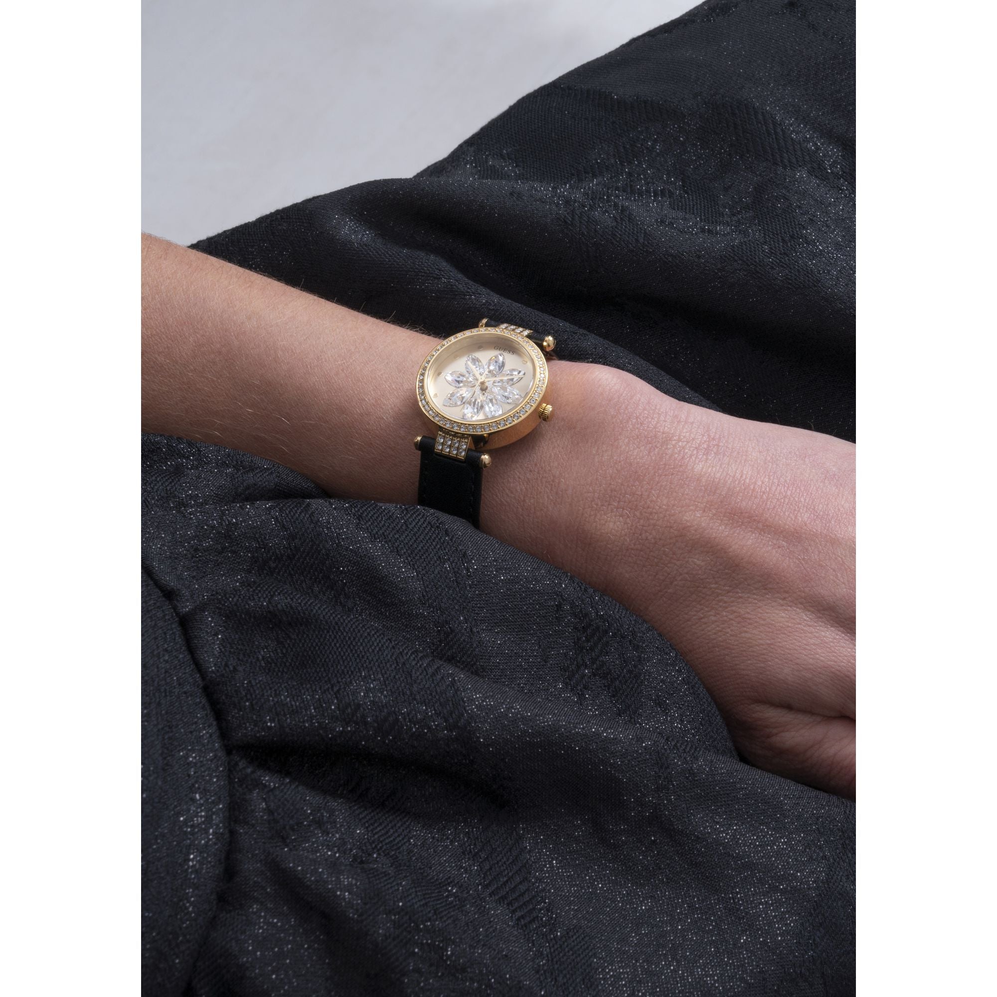 Guess GT Full Bloom 32 mm Gold Dial Women Analog Watch GW0382L2