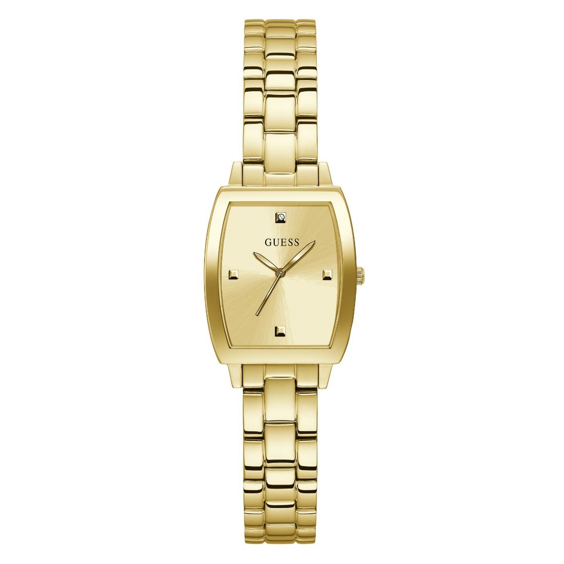 Guess Women 24 mm Gold Dial Analog Watch GW0384L2