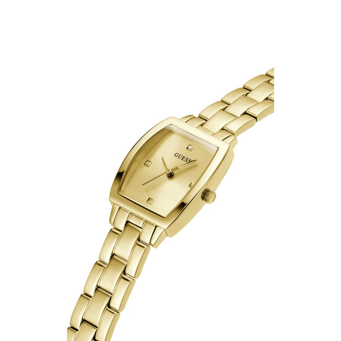 Guess Women 24 mm Gold Dial Analog Watch- GW0384L2