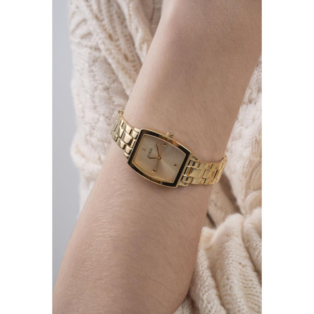 Guess Women 24 mm Gold Dial Analog Watch GW0384L2
