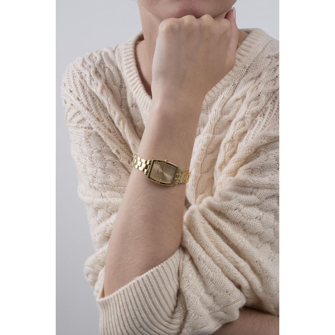 Guess Women 24 mm Gold Dial Analog Watch GW0384L2