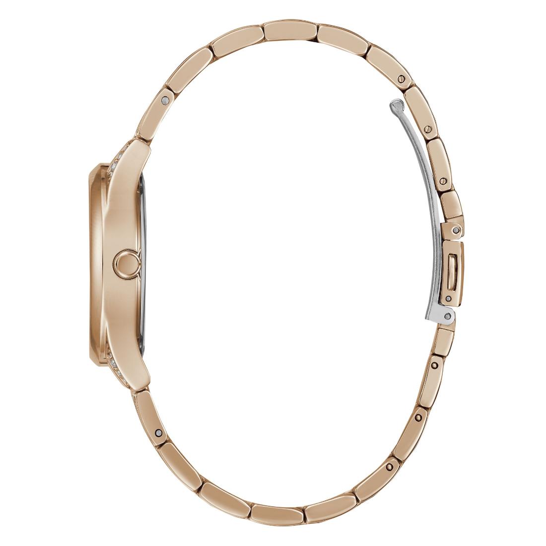 Guess Mini Aura 31 mm Size Rose Gold Dial Women Analog Watch GW0385L3