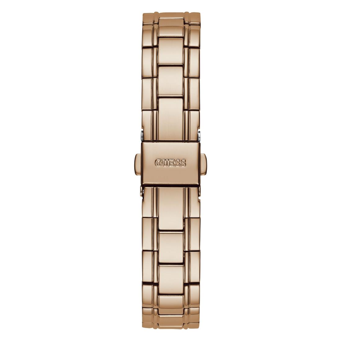 Guess Mini Aura 31 mm Size Rose Gold Dial Women Analog Watch - GW0385L3