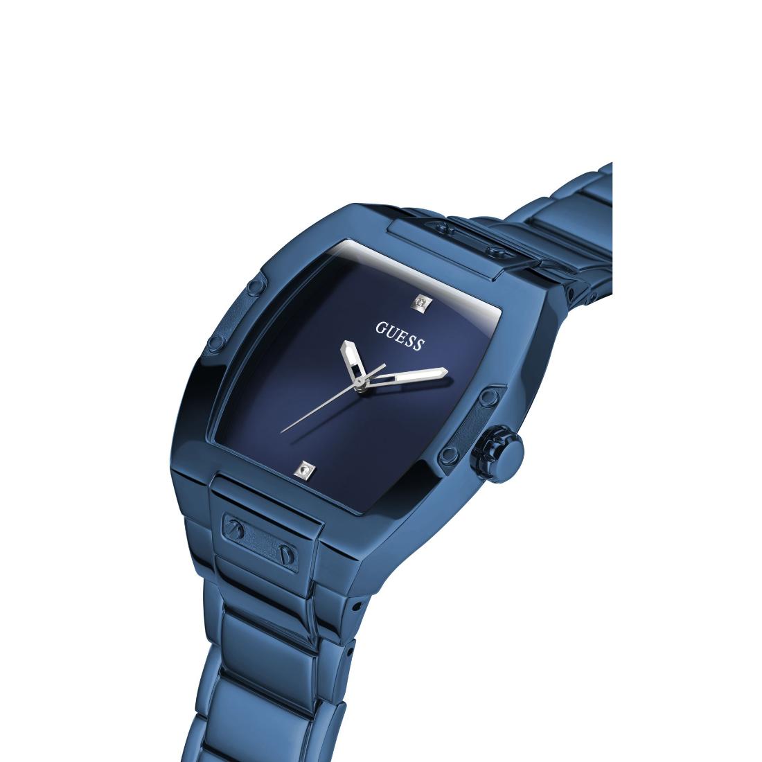 Guess Men 41.5 mm Blue Dial Analog Watch GW0387G4