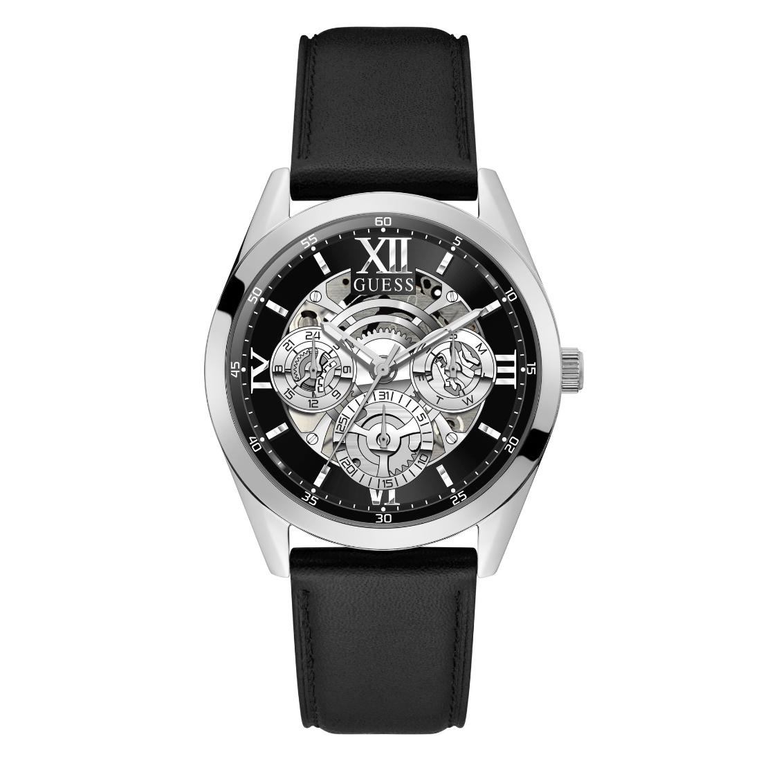 Guess Tailor 42 mm Size Silver Dial Men Analog Watch GW0389G1